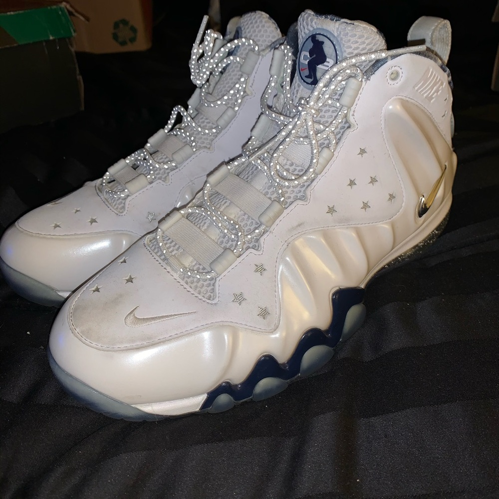 Nike Charles Barkley white metallic size 11